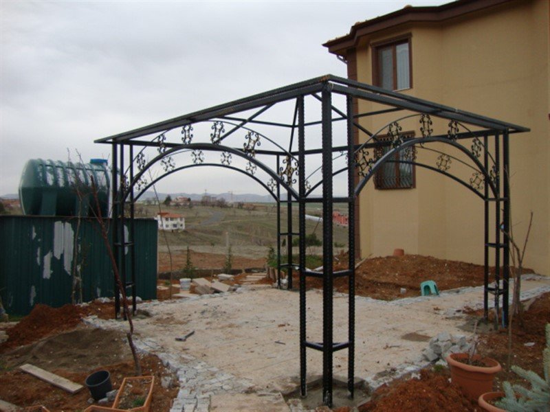 Ferforje çardak modeli